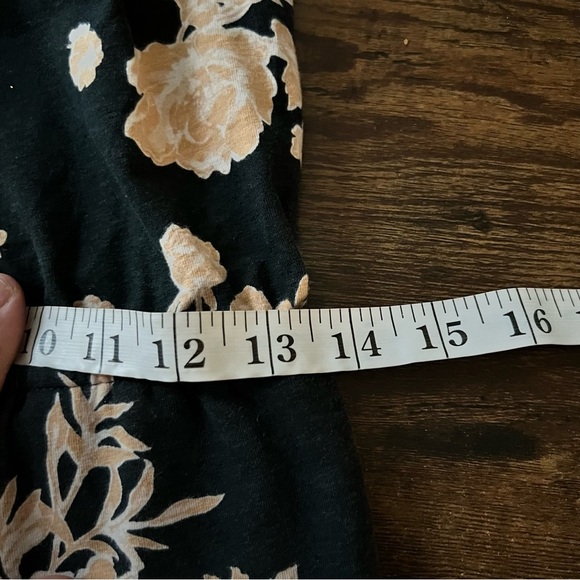 Pact Organic Cotton Size Medium Floral Grey Beige Wide Leg Sleeveless Jumpsuit - Picture 3 of 12